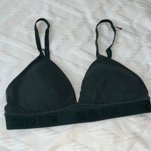 Calvin Klein dark green sports bra bralette